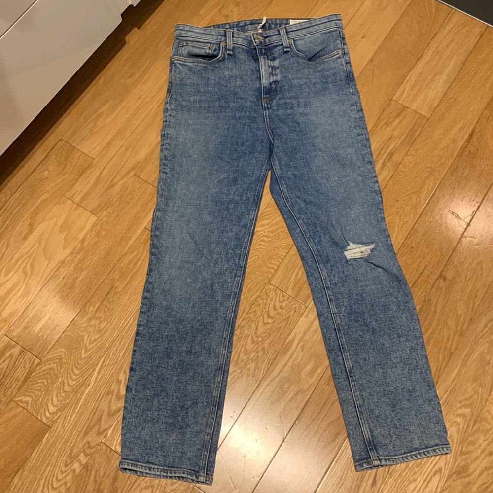 RAG & BONE NINA HIGH-RISE ANKLE CIGARETTE JEANS